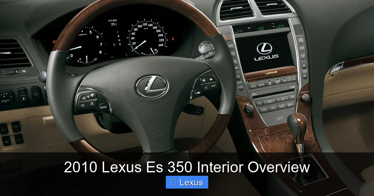 2010 Lexus Es 350 Interior Overview