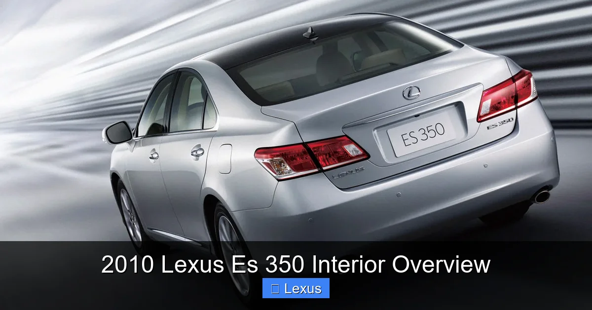 2010 Lexus Es 350 Interior Overview