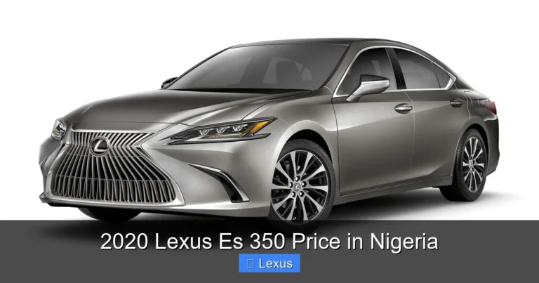 2020 Lexus Es 350 Price in Nigeria