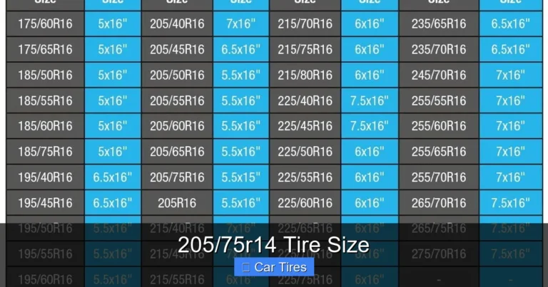 205/75r14 Tire Size