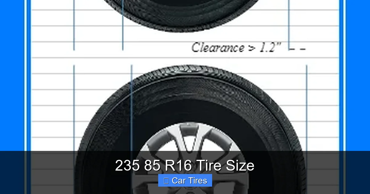 235 85 R16 Tire Size