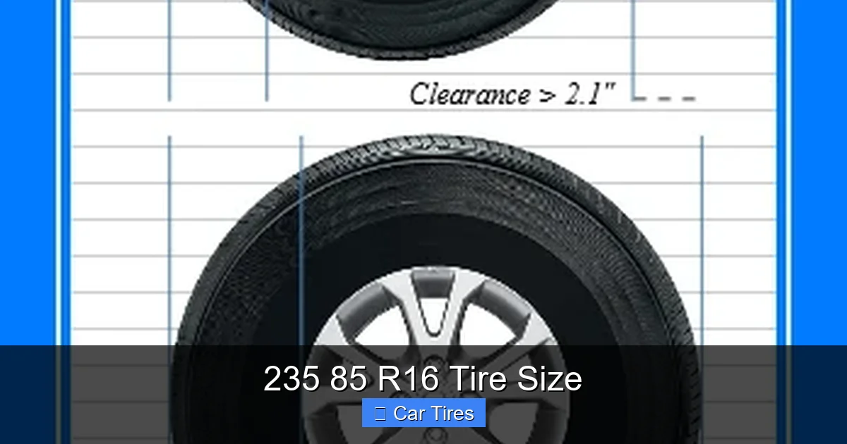 235 85 R16 Tire Size