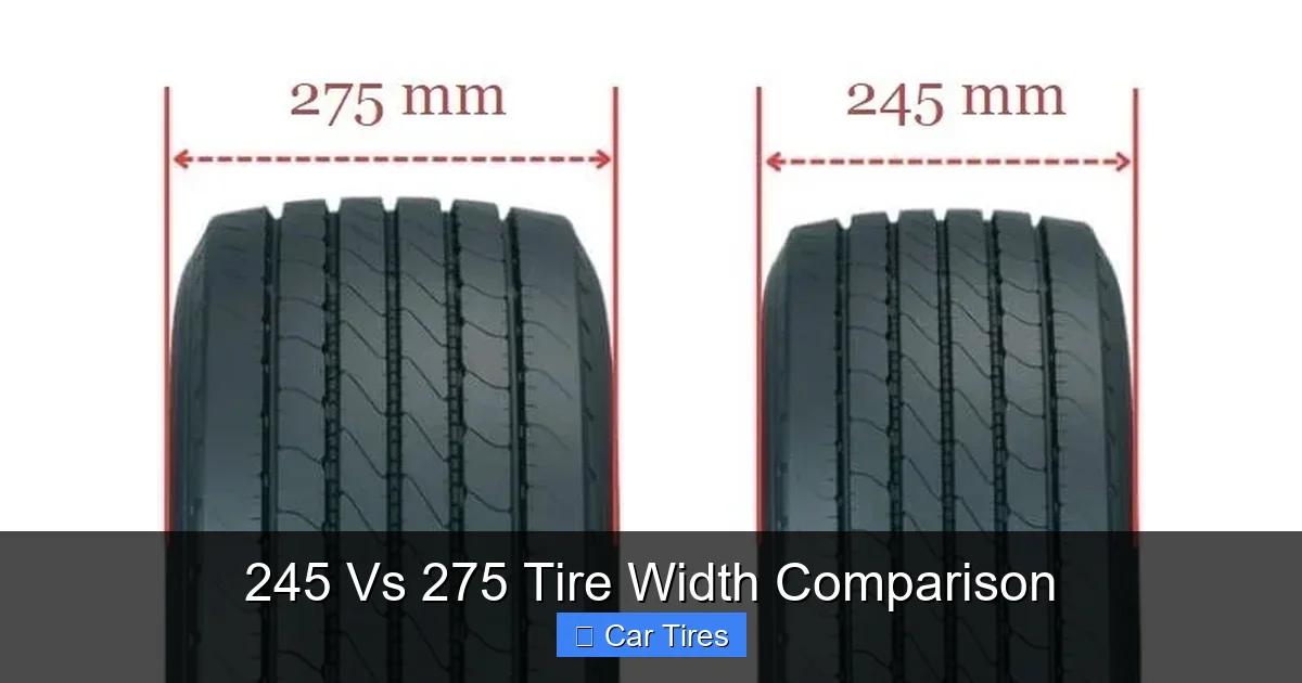 245 Vs 275 Tire Width Comparison