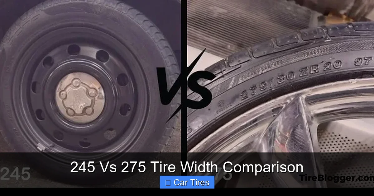 245 Vs 275 Tire Width Comparison