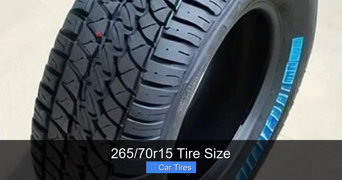265/70r15 Tire Size