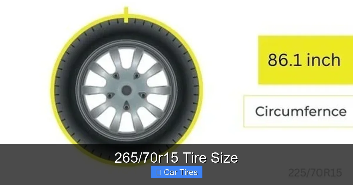 265/70r15 Tire Size