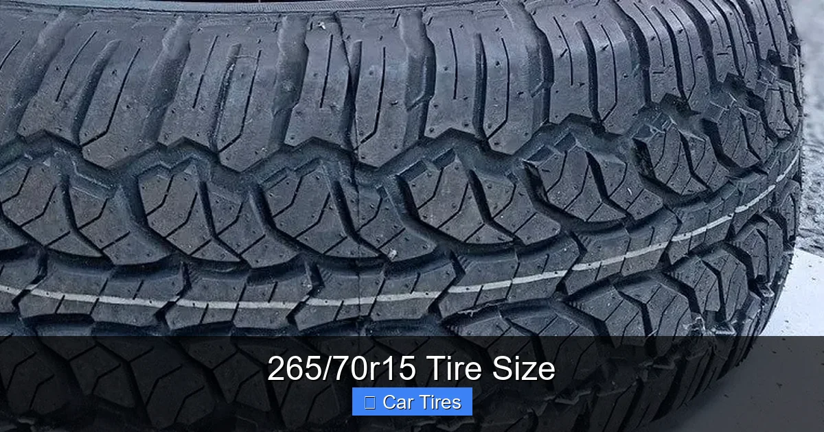 265/70r15 Tire Size