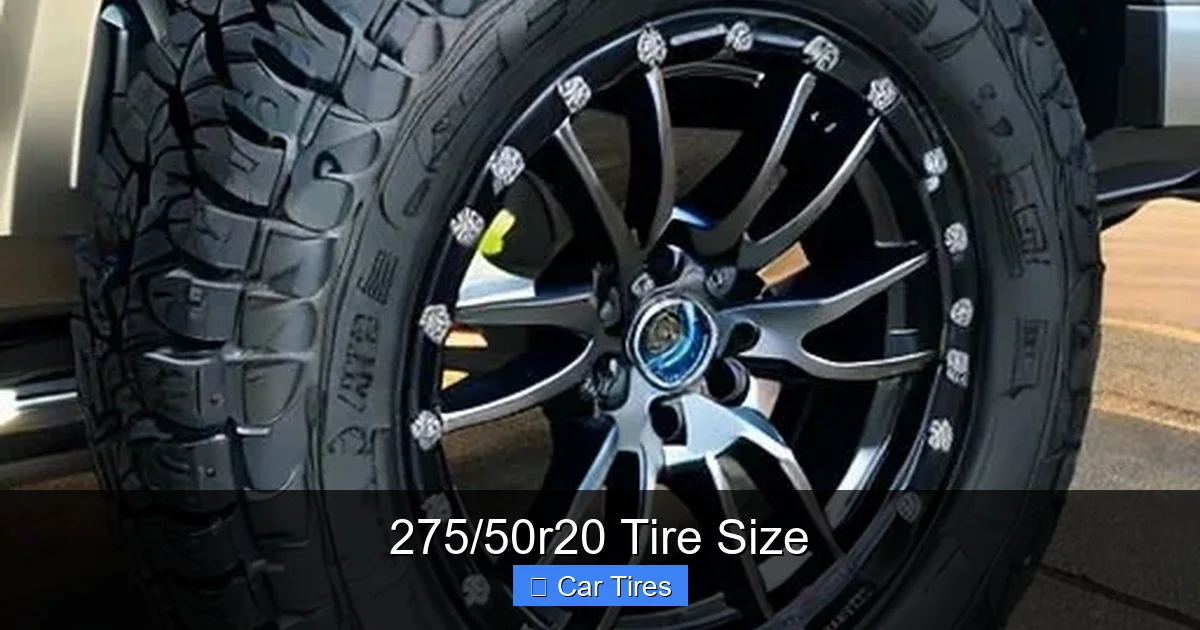 275/50r20 Tire Size