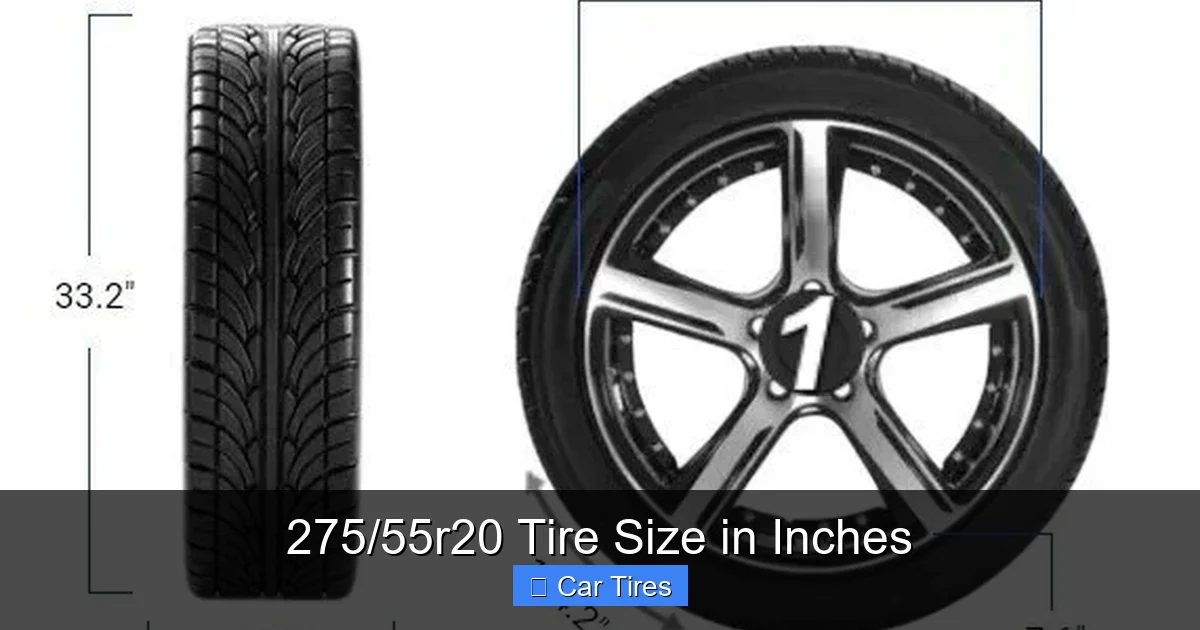 275/55r20 Tire Size in Inches