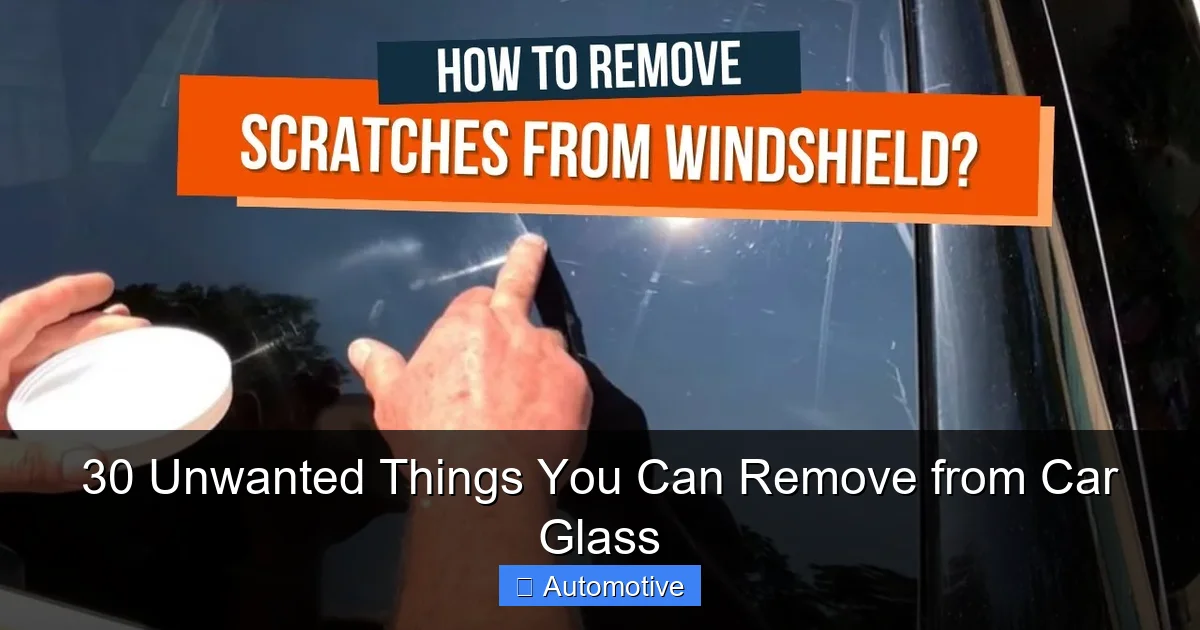 30 Unwanted Things You Can Remove from Car Glass