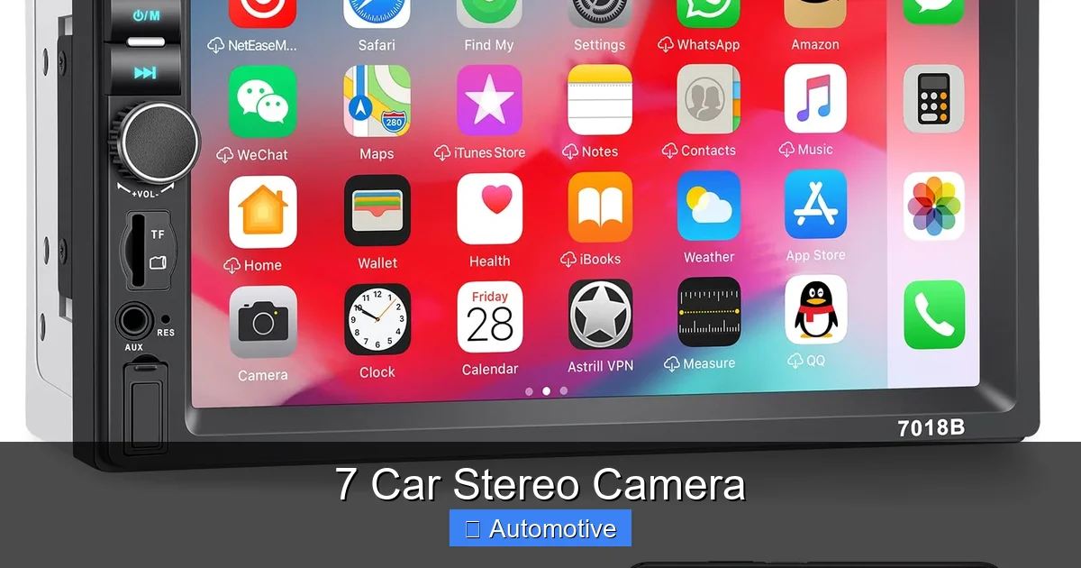 7 Car Stereo Camera