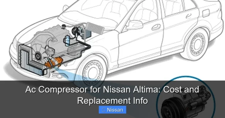 Ac Compressor for Nissan Altima: Cost and Replacement Info