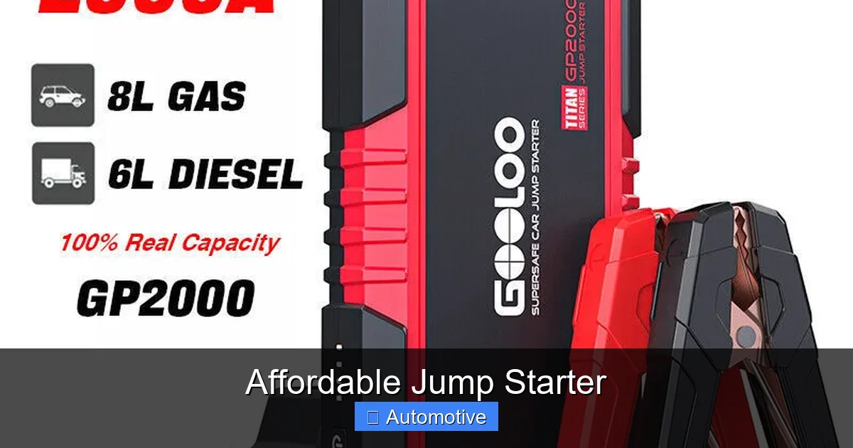 Affordable Jump Starter