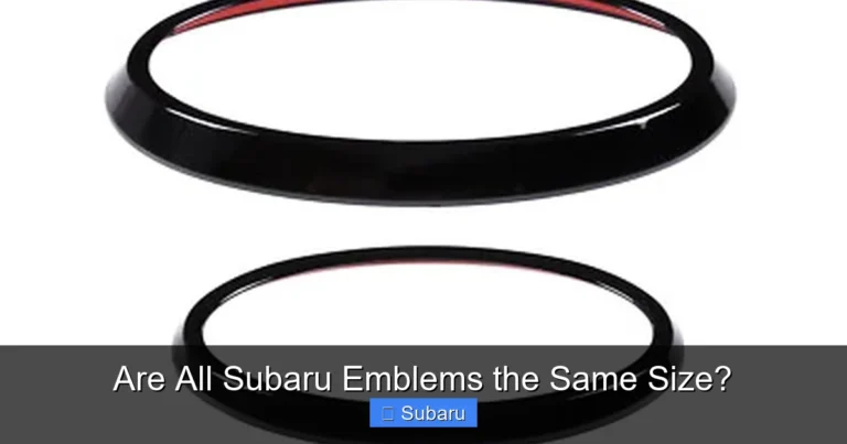 Are All Subaru Emblems the Same Size?