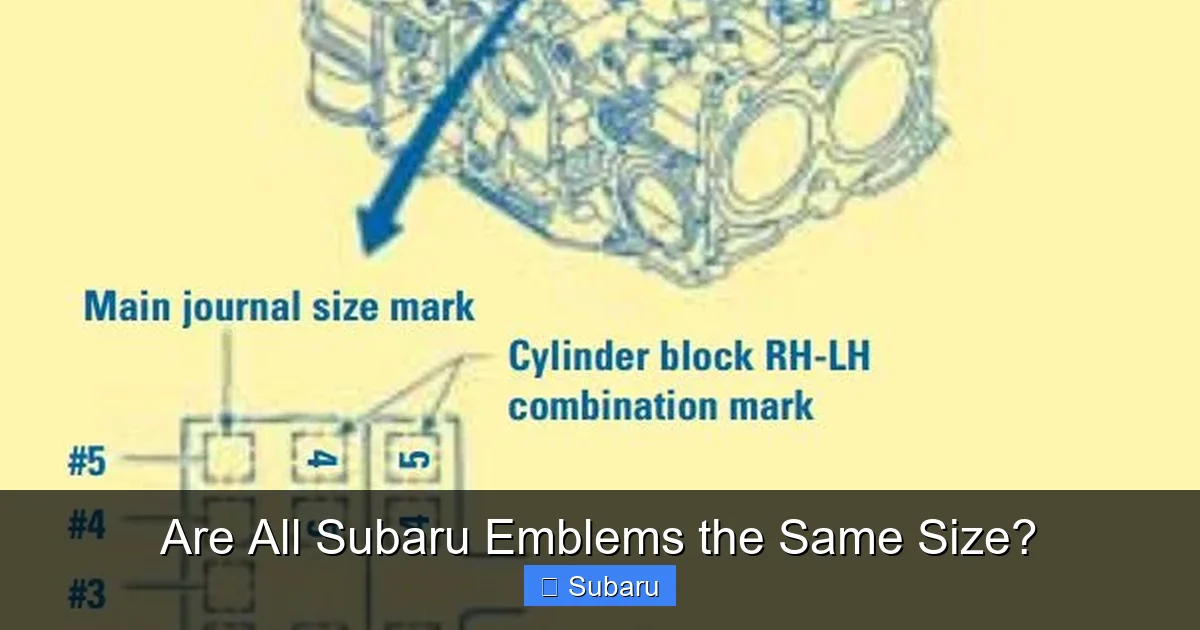 Are All Subaru Emblems the Same Size?