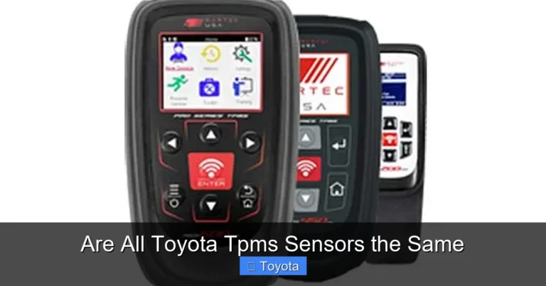Are All Toyota Tpms Sensors the Same