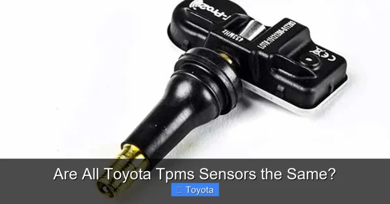 Are All Toyota Tpms Sensors the Same?