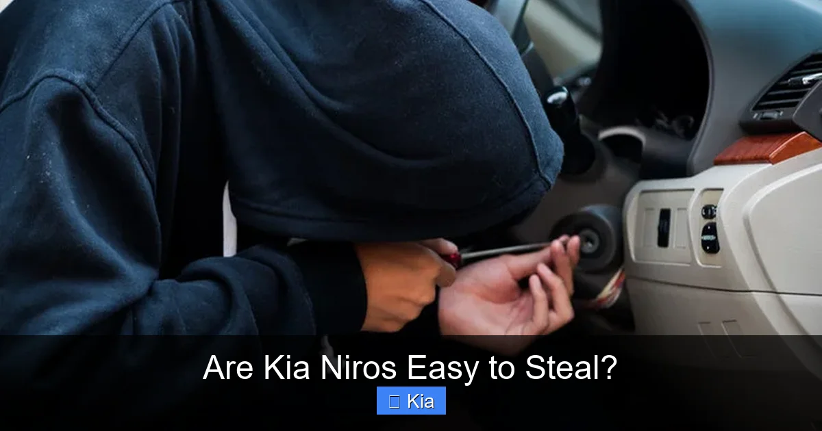 Are Kia Niros Easy to Steal?