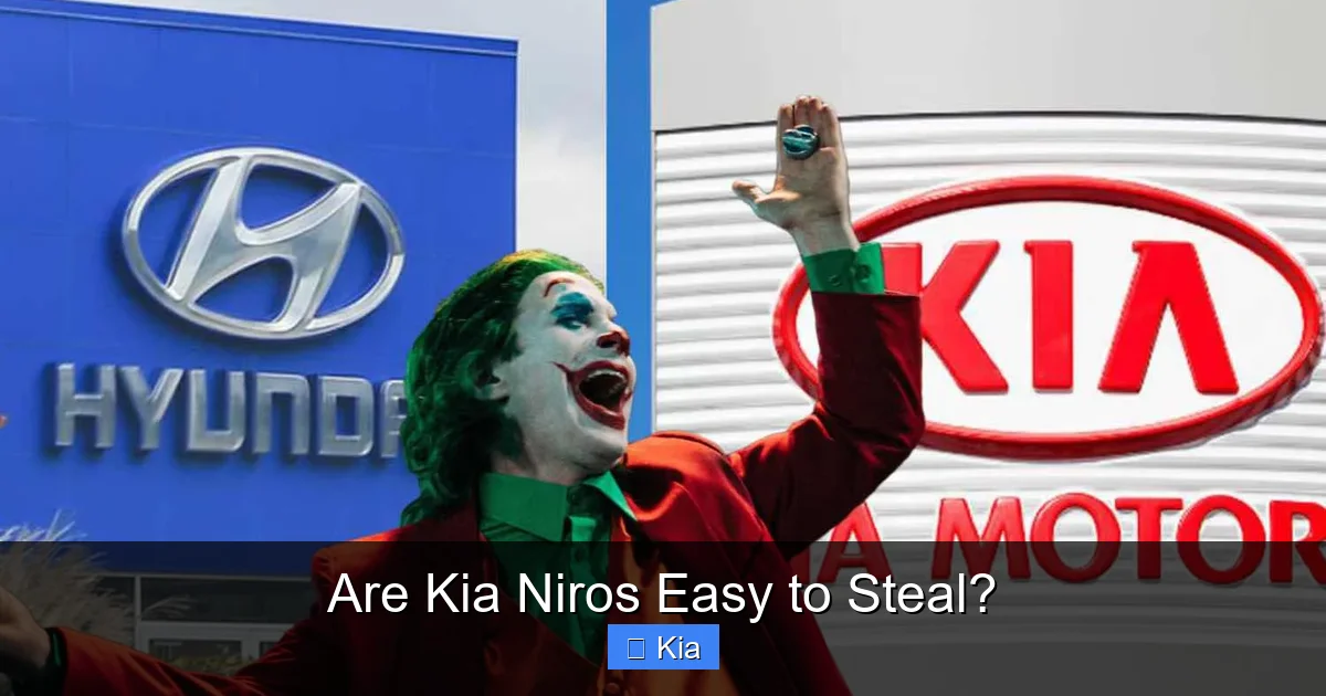 Are Kia Niros Easy to Steal?