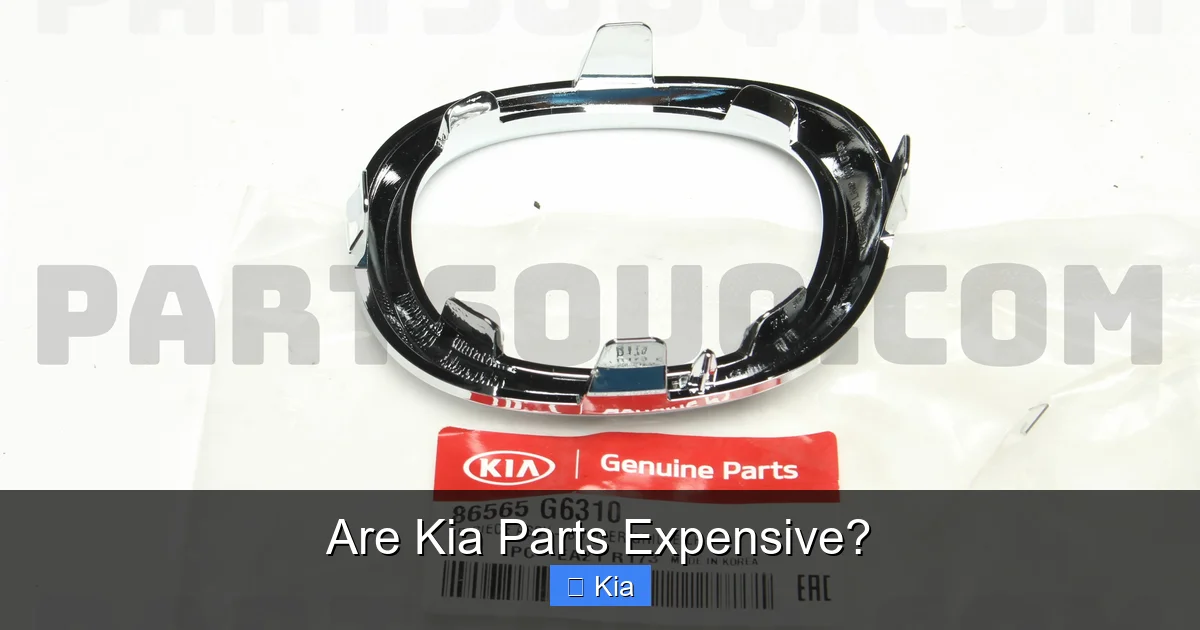 Are Kia Parts Expensive?