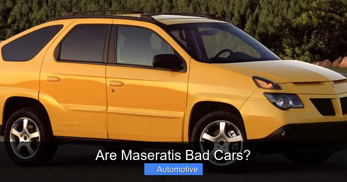 Are Maseratis Bad Cars?