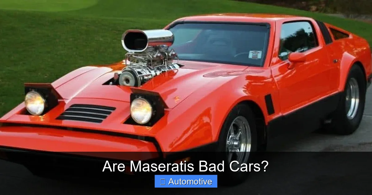 Are Maseratis Bad Cars?