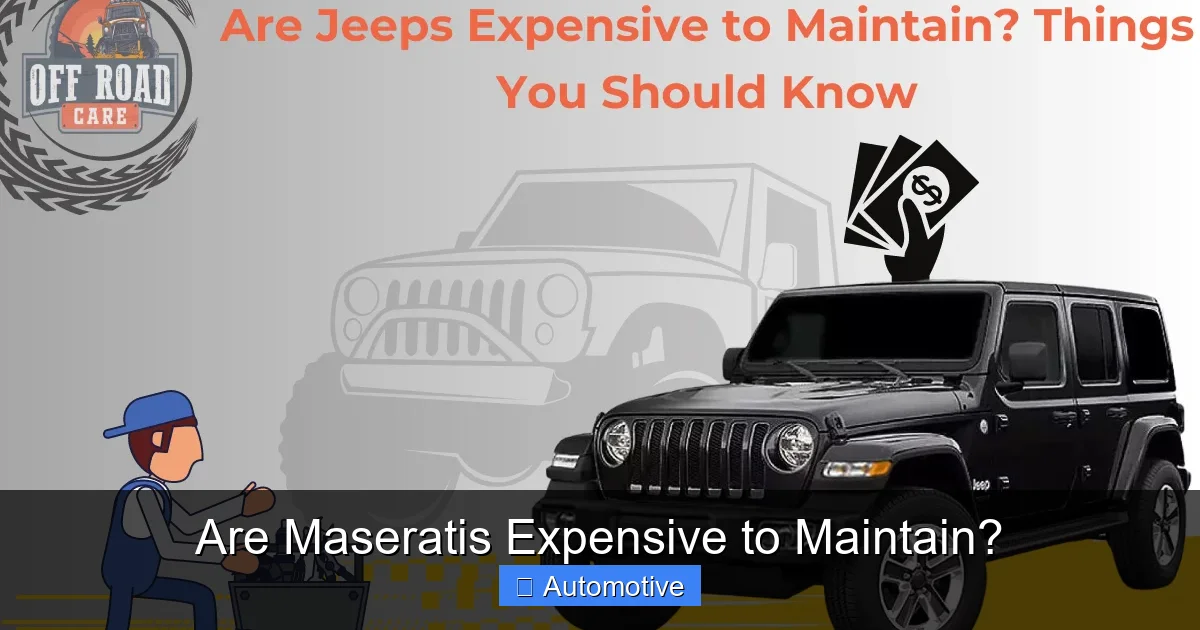 Are Maseratis Expensive to Maintain?