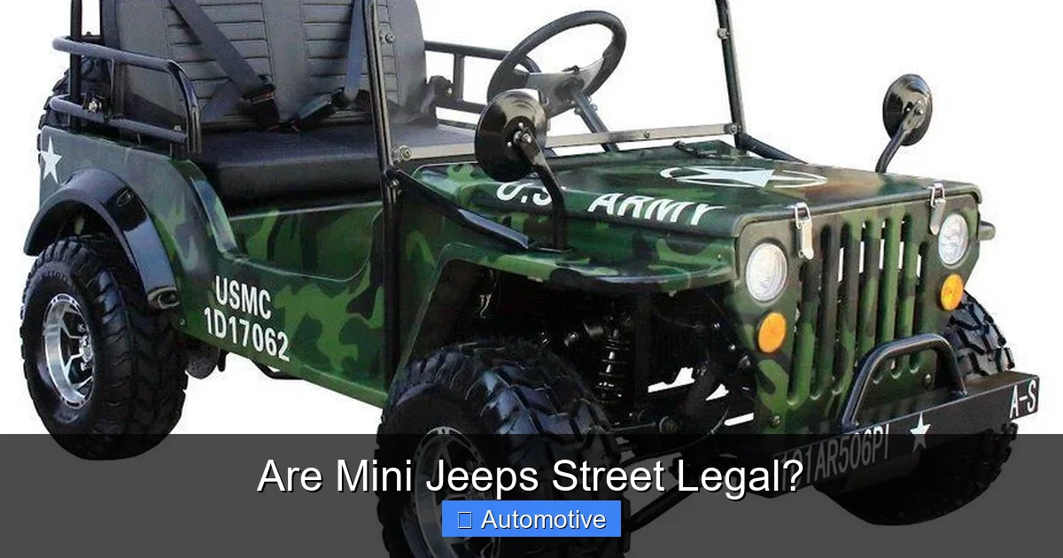Are Mini Jeeps Street Legal?