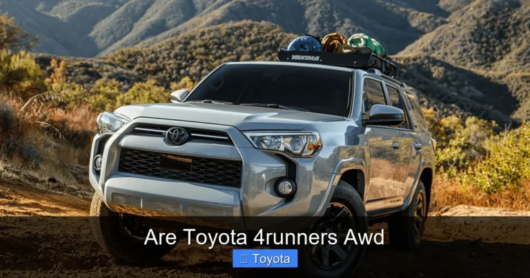 Are Toyota 4runners Awd