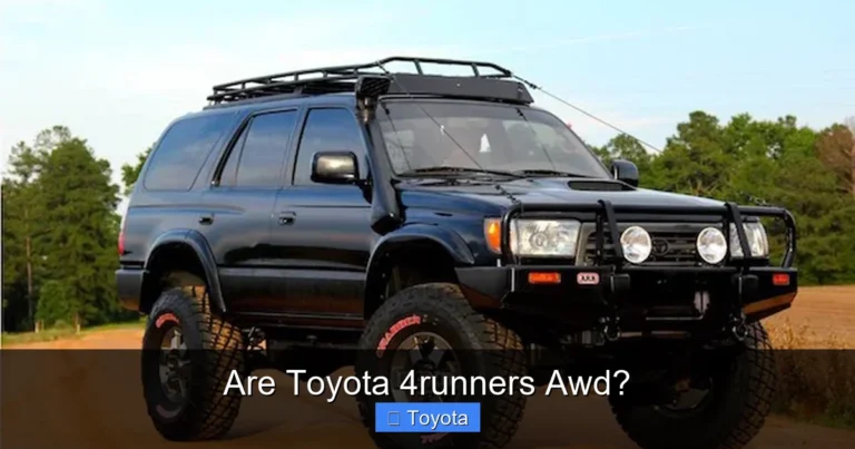 Are Toyota 4runners Awd?