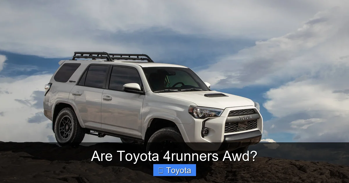 Are Toyota 4runners Awd?
