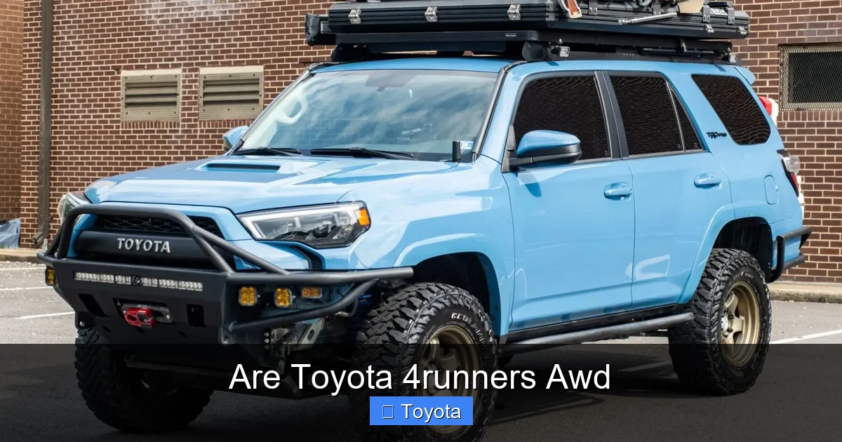 Are Toyota 4runners Awd