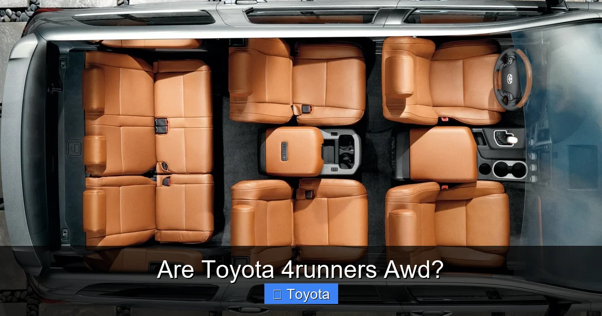 Are Toyota 4runners Awd?