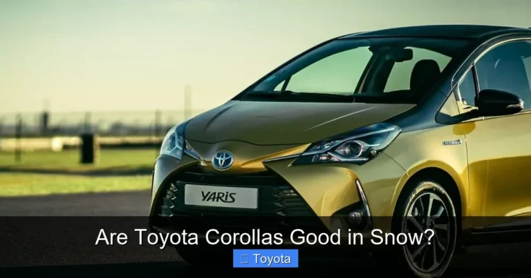 Are Toyota Corollas Good in Snow?