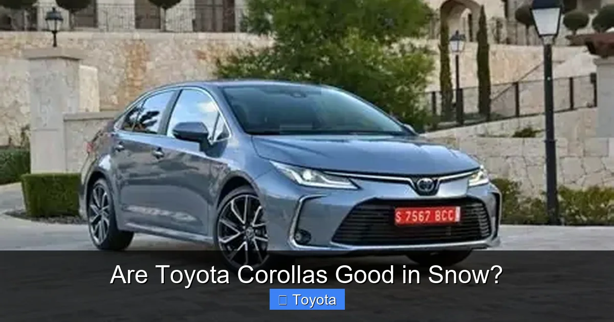 Are Toyota Corollas Good in Snow?