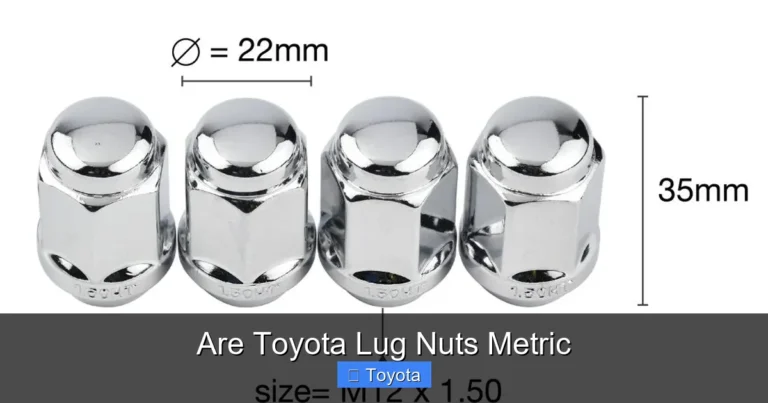 Are Toyota Lug Nuts Metric