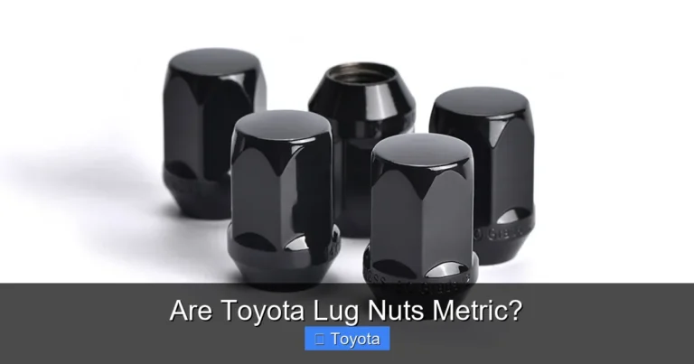 Are Toyota Lug Nuts Metric?