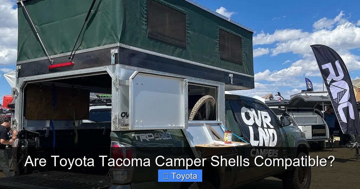 Are Toyota Tacoma Camper Shells Compatible?