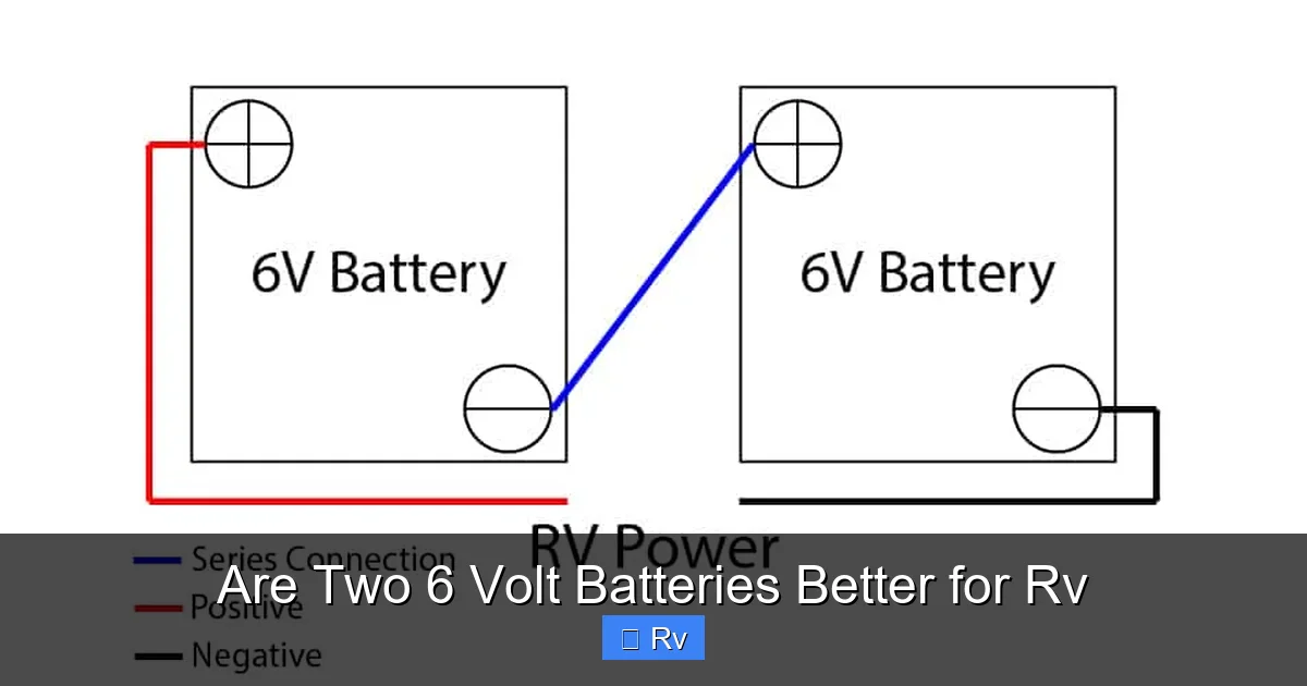 Are Two 6 Volt Batteries Better for Rv