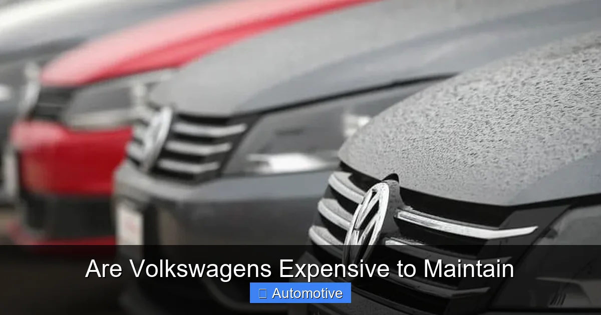 Are Volkswagens Expensive to Maintain