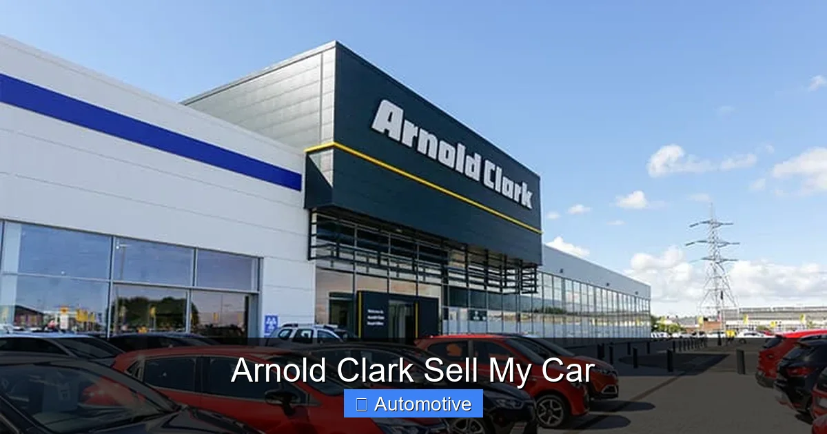Arnold Clark Sell My Car