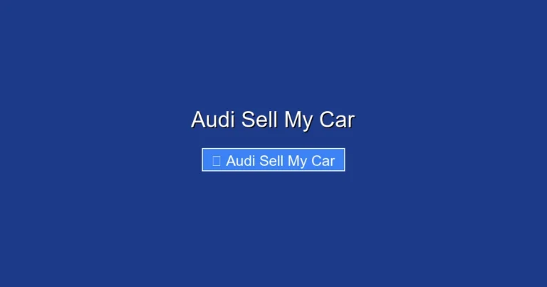 Audi Sell My Car