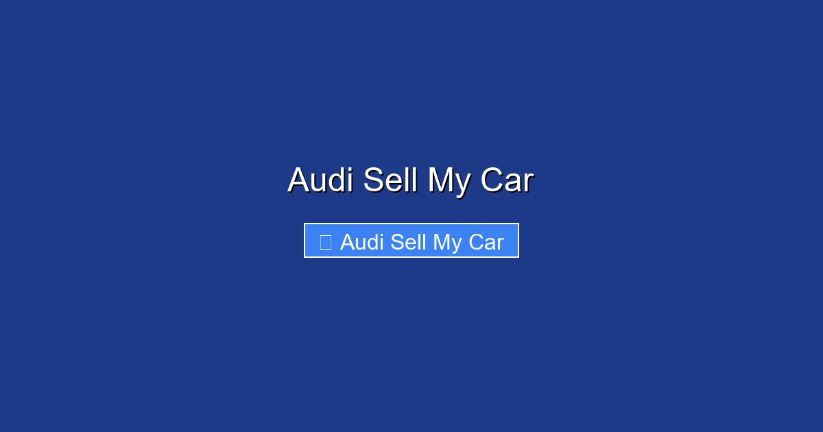 Audi Sell My Car