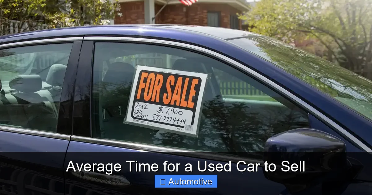 Average Time for a Used Car to Sell