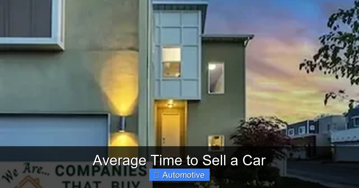 Average Time to Sell a Car