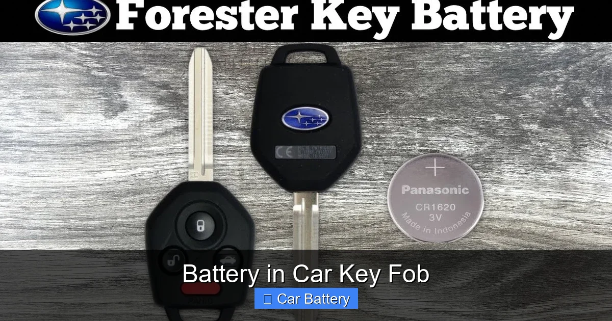 Battery in Car Key Fob