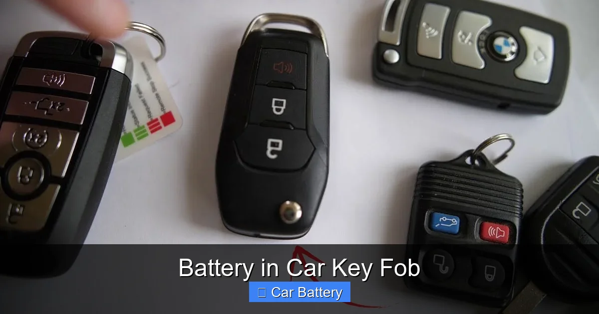 Battery in Car Key Fob