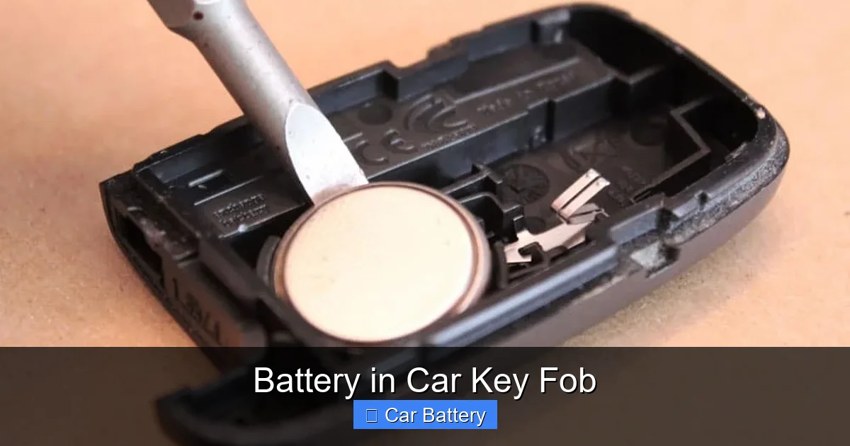 Battery in Car Key Fob