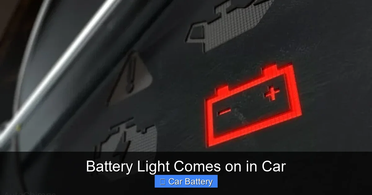 Battery Light Comes on in Car