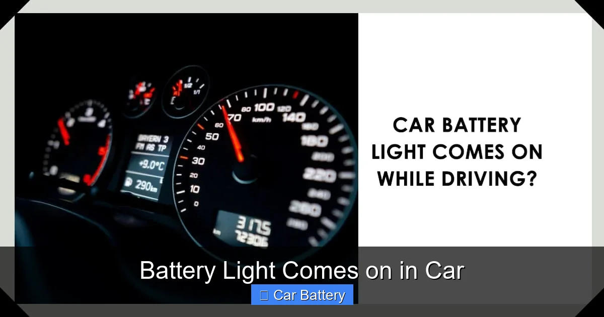 Battery Light Comes on in Car